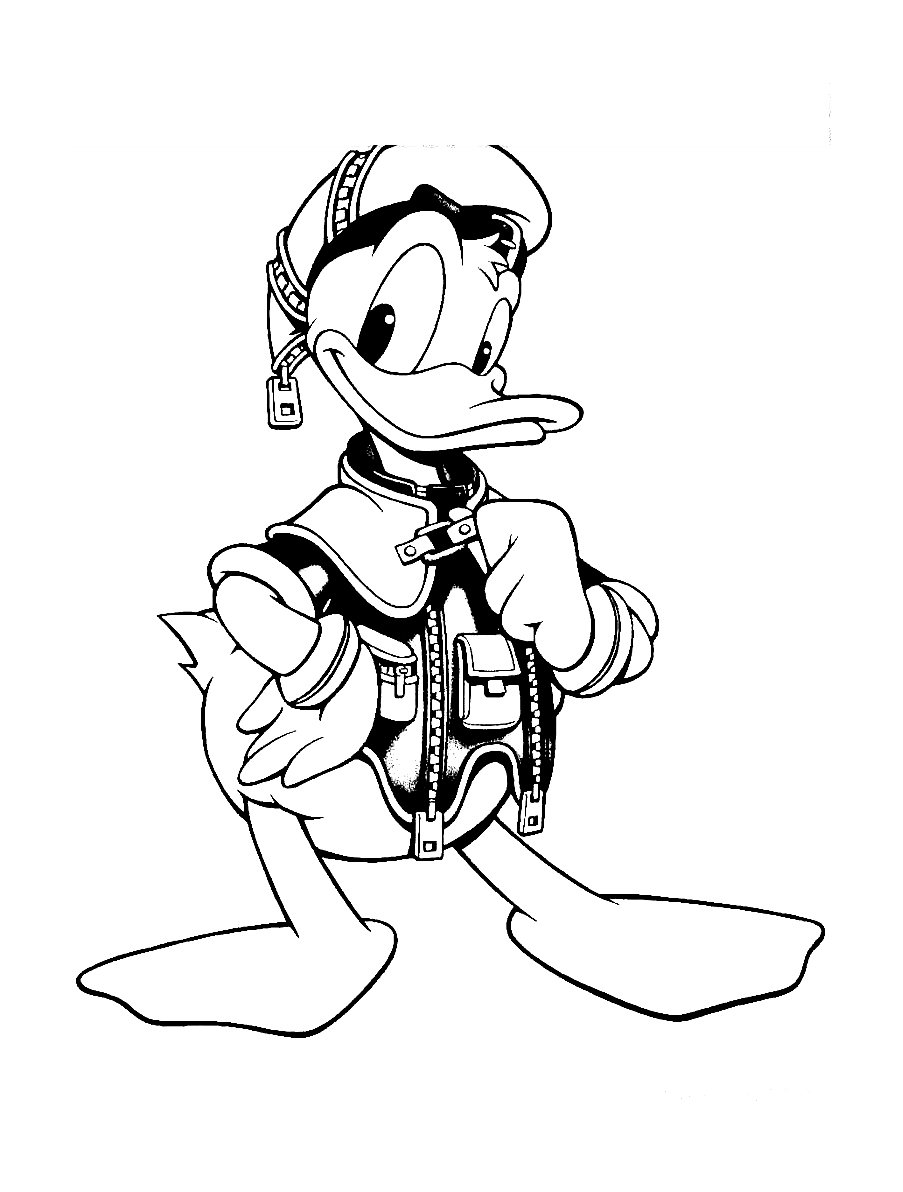 Malvorlage: Donald Duck (Karikaturen) #30321 - Kostenlose Malvorlagen zum Ausdrucken
