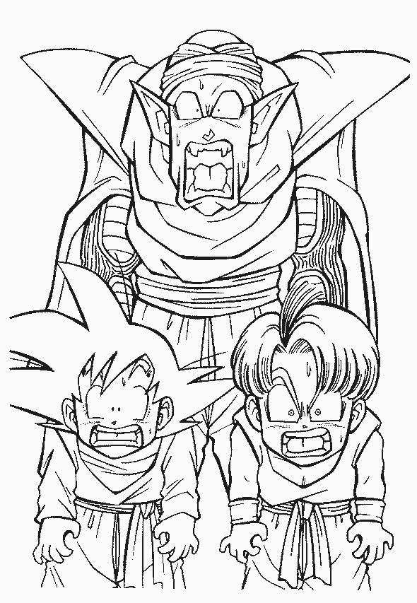 Malvorlage: Dragon Ball Z (Karikaturen) #38512 - Kostenlose Malvorlagen zum Ausdrucken