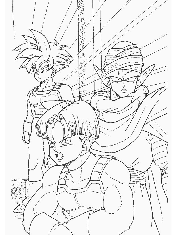 Malvorlage: Dragon Ball Z (Karikaturen) #38765 - Kostenlose Malvorlagen zum Ausdrucken