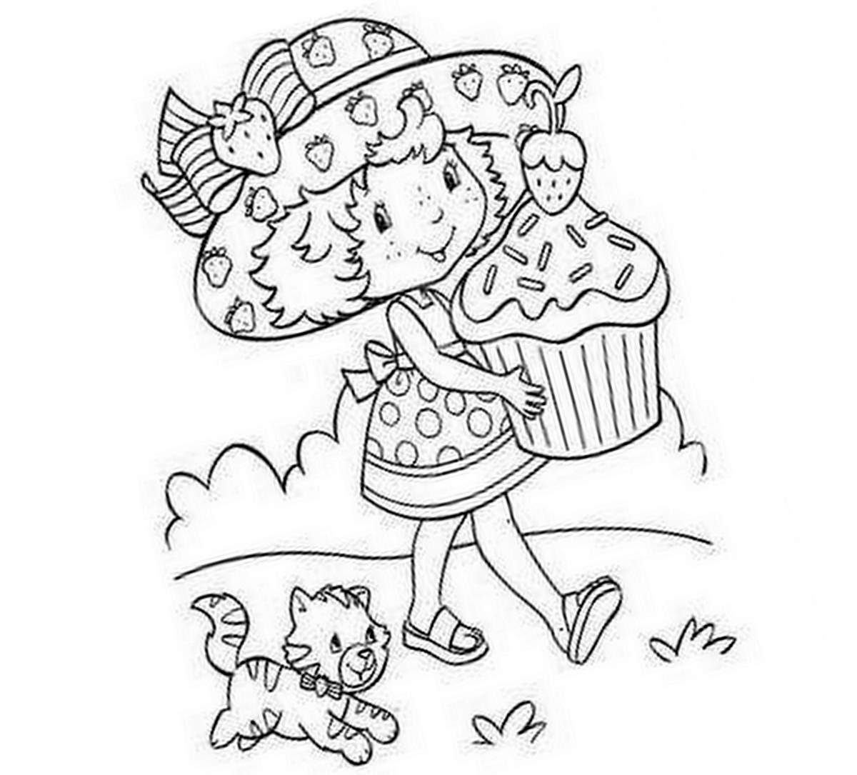 Malvorlage: Erdbeer-Shortcake / Erdbeere (Karikaturen) #35569 - Kostenlose Malvorlagen zum Ausdrucken