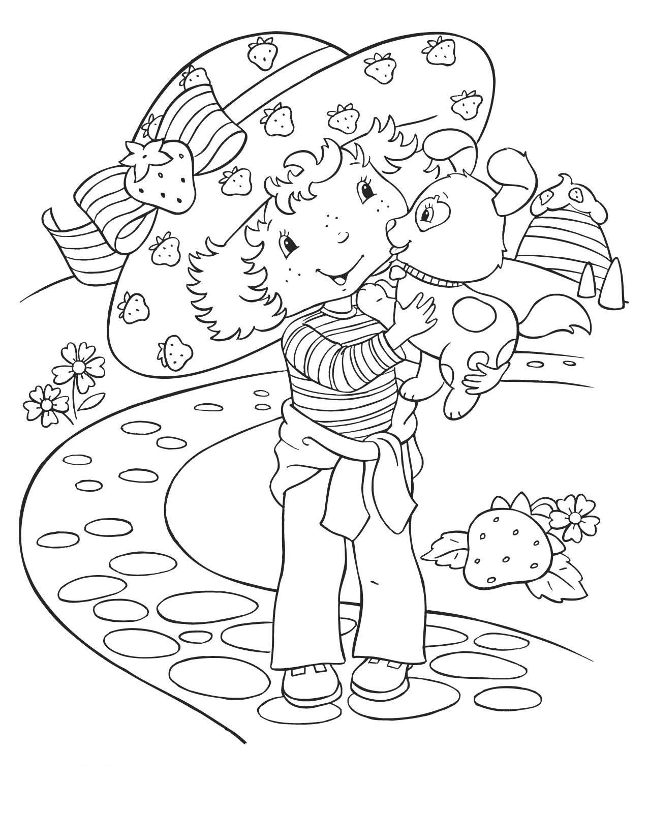 Malvorlage: Erdbeer-Shortcake / Erdbeere (Karikaturen) #35638 - Kostenlose Malvorlagen zum Ausdrucken