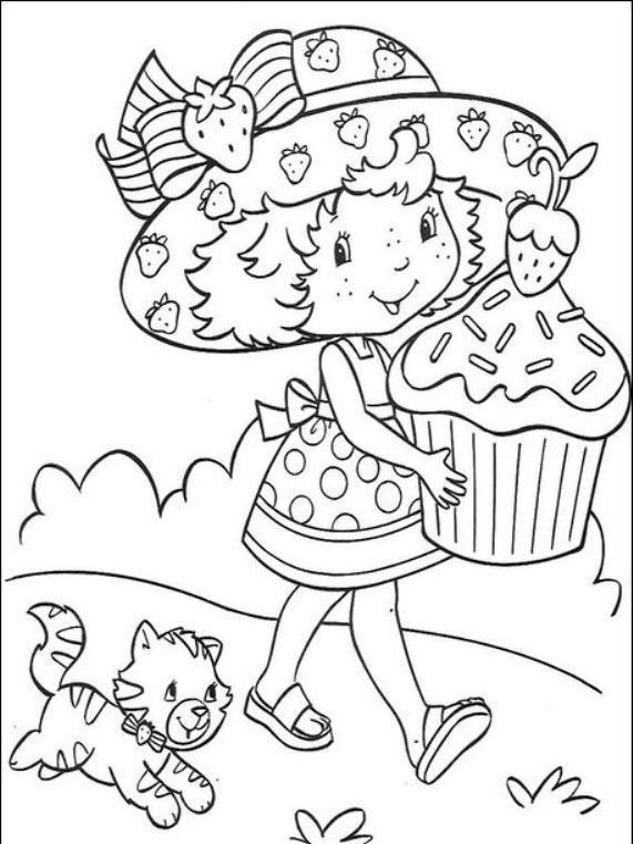 Malvorlage: Erdbeer-Shortcake / Erdbeere (Karikaturen) #35648 - Kostenlose Malvorlagen zum Ausdrucken