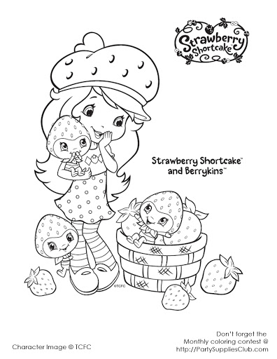 Malvorlage: Erdbeer-Shortcake / Erdbeere (Karikaturen) #35732 - Kostenlose Malvorlagen zum Ausdrucken