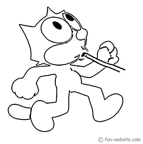Malvorlage: Felix die Katze (Karikaturen) #47835 - Kostenlose Malvorlagen zum Ausdrucken