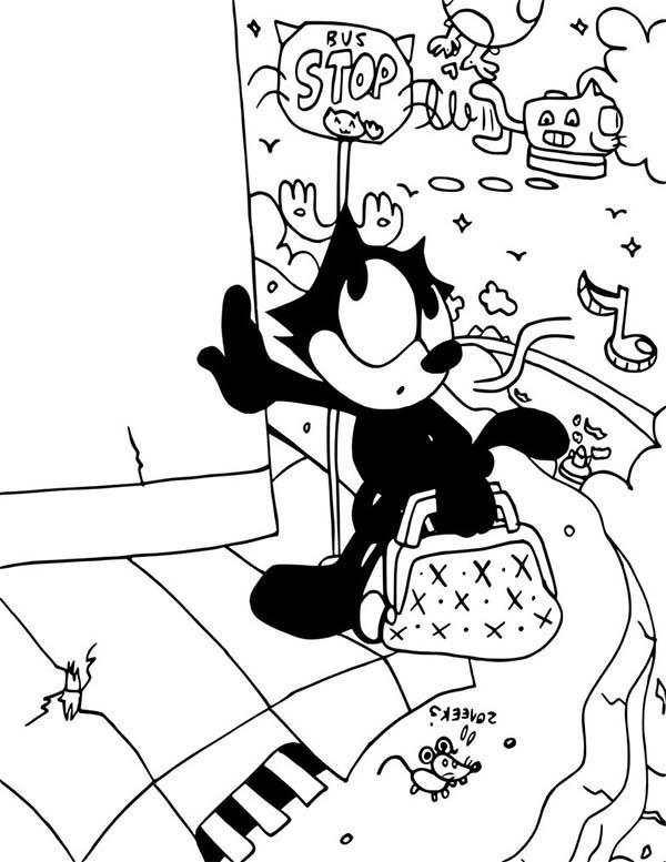 Malvorlage: Felix die Katze (Karikaturen) #47888 - Kostenlose Malvorlagen zum Ausdrucken
