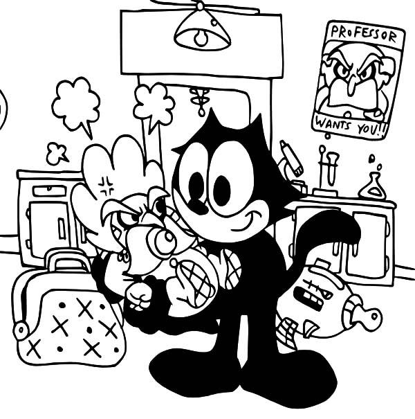 Malvorlage: Felix die Katze (Karikaturen) #48098 - Kostenlose Malvorlagen zum Ausdrucken