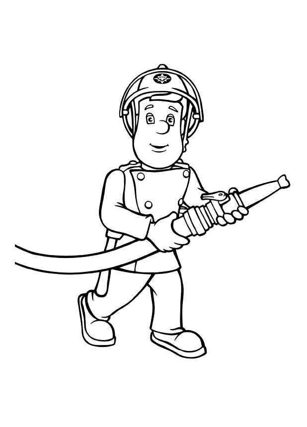 Malvorlage: Feuerwehrmann Sam (Karikaturen) #39775 - Kostenlose Malvorlagen zum Ausdrucken