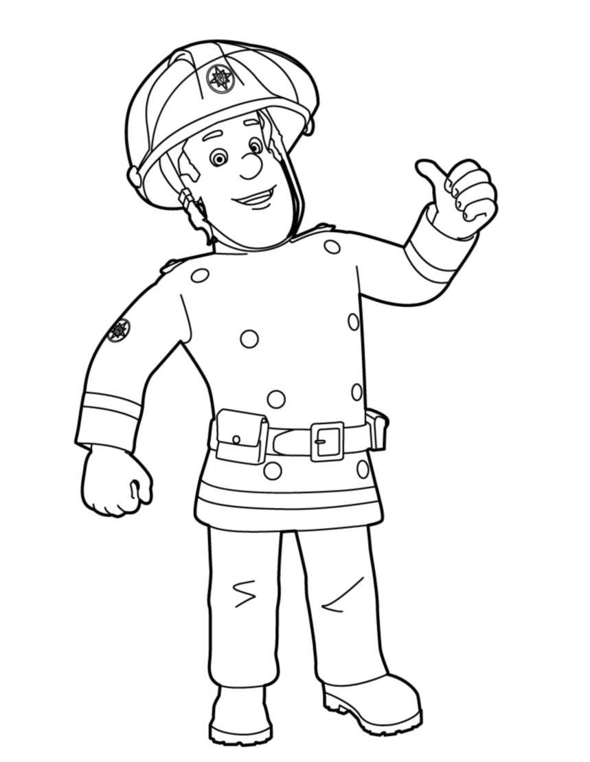 Malvorlage: Feuerwehrmann Sam (Karikaturen) #39785 - Kostenlose Malvorlagen zum Ausdrucken