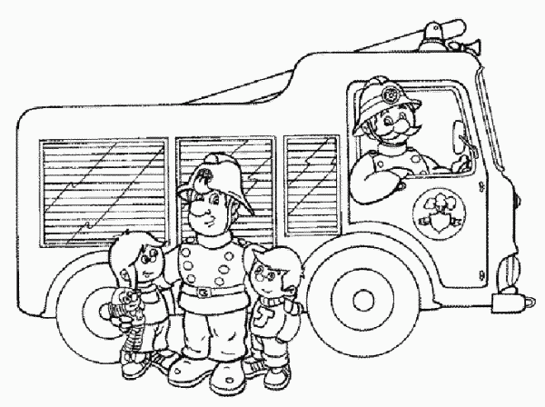Malvorlage: Feuerwehrmann Sam (Karikaturen) #39794 - Kostenlose Malvorlagen zum Ausdrucken