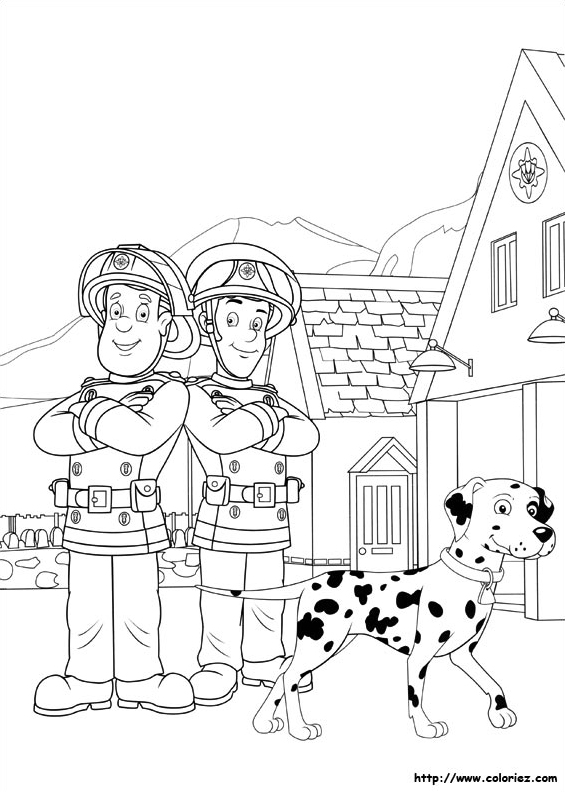 Malvorlage: Feuerwehrmann Sam (Karikaturen) #39804 - Kostenlose Malvorlagen zum Ausdrucken