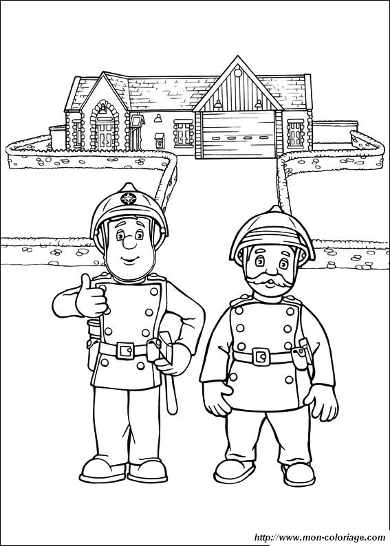 Malvorlage: Feuerwehrmann Sam (Karikaturen) #39841 - Kostenlose Malvorlagen zum Ausdrucken