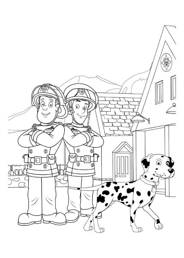 Malvorlage: Feuerwehrmann Sam (Karikaturen) #39842 - Kostenlose Malvorlagen zum Ausdrucken