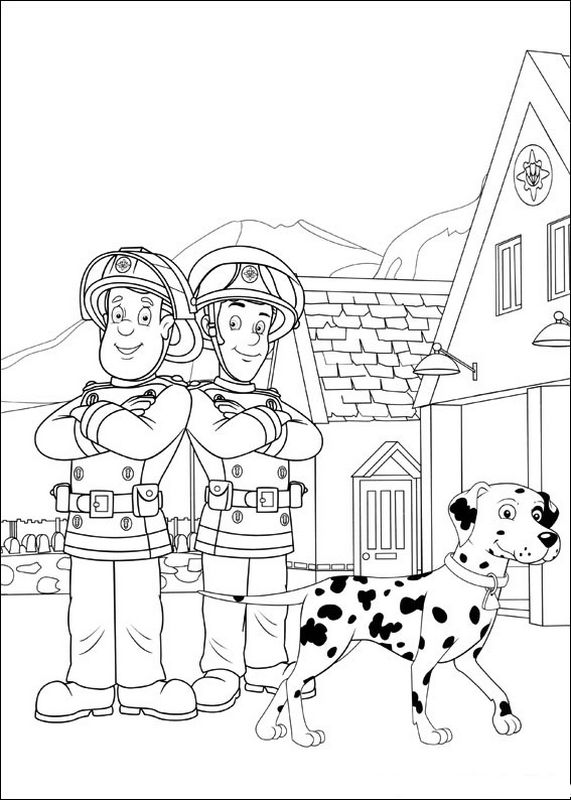 Malvorlage: Feuerwehrmann Sam (Karikaturen) #39847 - Kostenlose Malvorlagen zum Ausdrucken