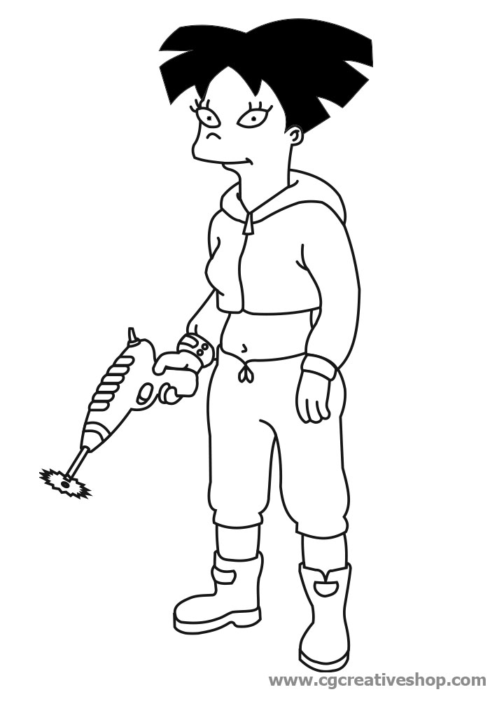 Malvorlage: Futurama (Karikaturen) #48374 - Kostenlose Malvorlagen zum Ausdrucken