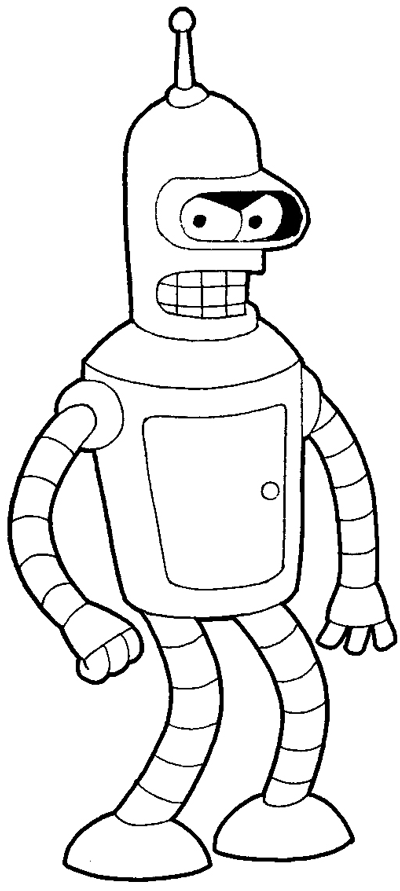 Malvorlage: Futurama (Karikaturen) #48392 - Kostenlose Malvorlagen zum Ausdrucken