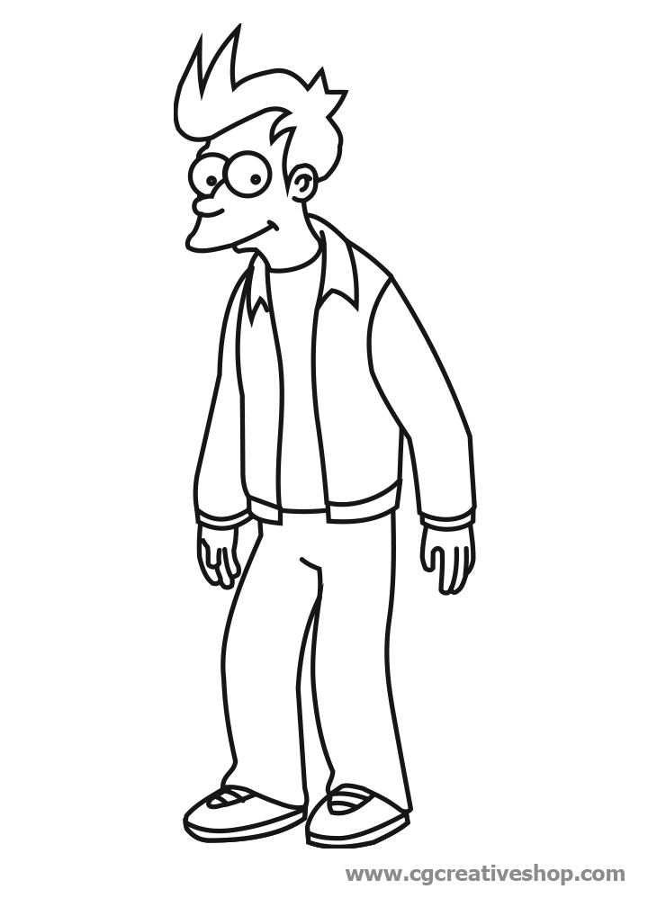 Malvorlage: Futurama (Karikaturen) #48411 - Kostenlose Malvorlagen zum Ausdrucken