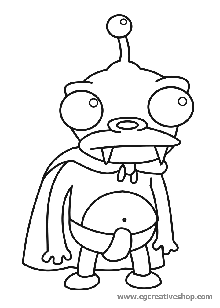 Malvorlage: Futurama (Karikaturen) #48416 - Kostenlose Malvorlagen zum Ausdrucken