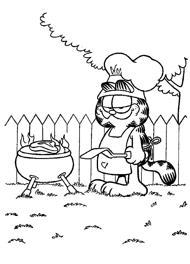 Malvorlage: Garfield (Karikaturen) #26111 - Kostenlose Malvorlagen zum Ausdrucken