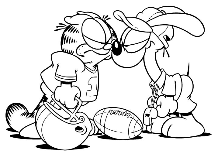 Malvorlage: Garfield (Karikaturen) #26116 - Kostenlose Malvorlagen zum Ausdrucken