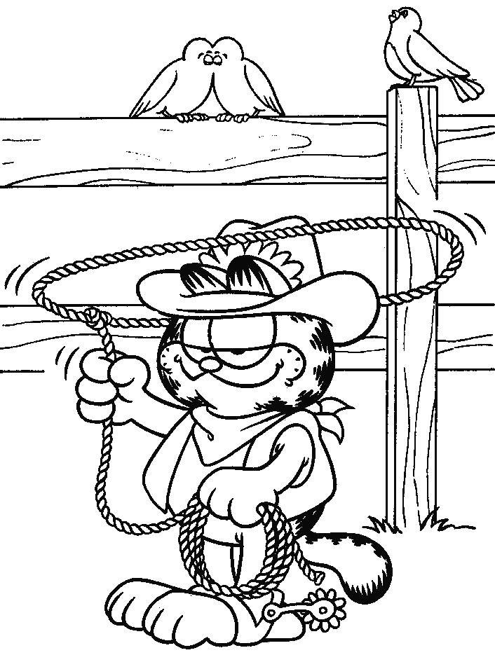 Malvorlage: Garfield (Karikaturen) #26121 - Kostenlose Malvorlagen zum Ausdrucken