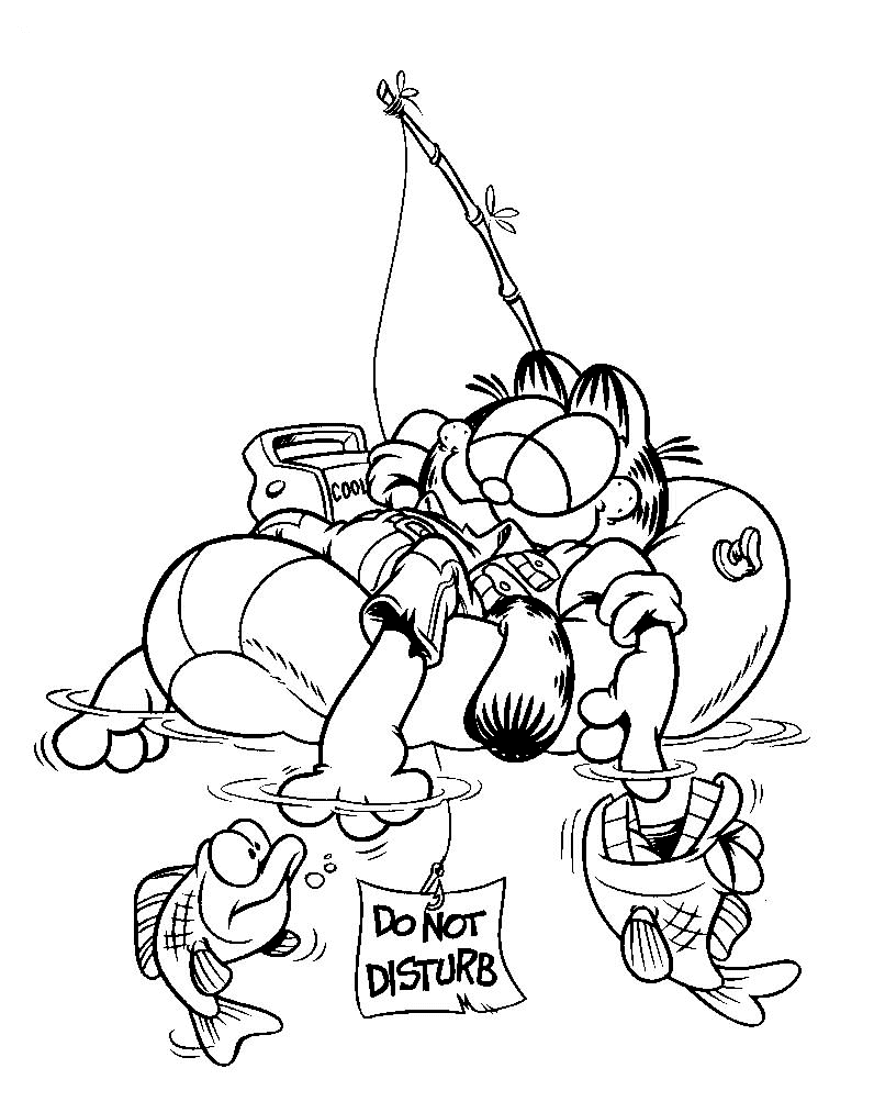 Malvorlage: Garfield (Karikaturen) #26122 - Kostenlose Malvorlagen zum Ausdrucken
