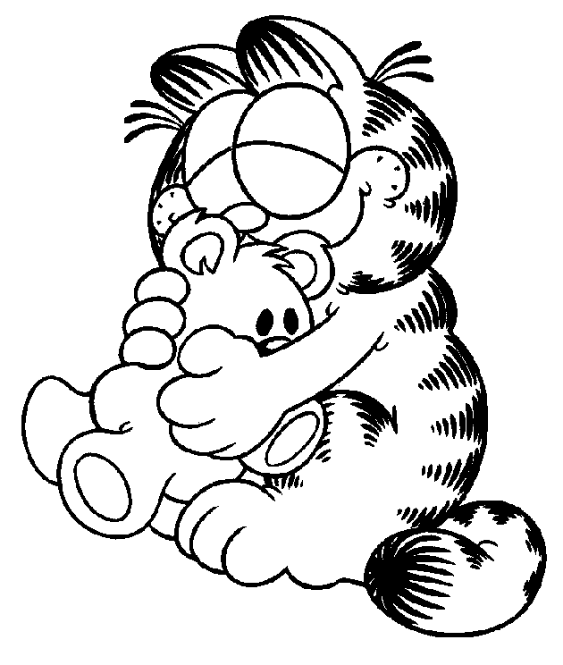 Malvorlage: Garfield (Karikaturen) #26123 - Kostenlose Malvorlagen zum Ausdrucken