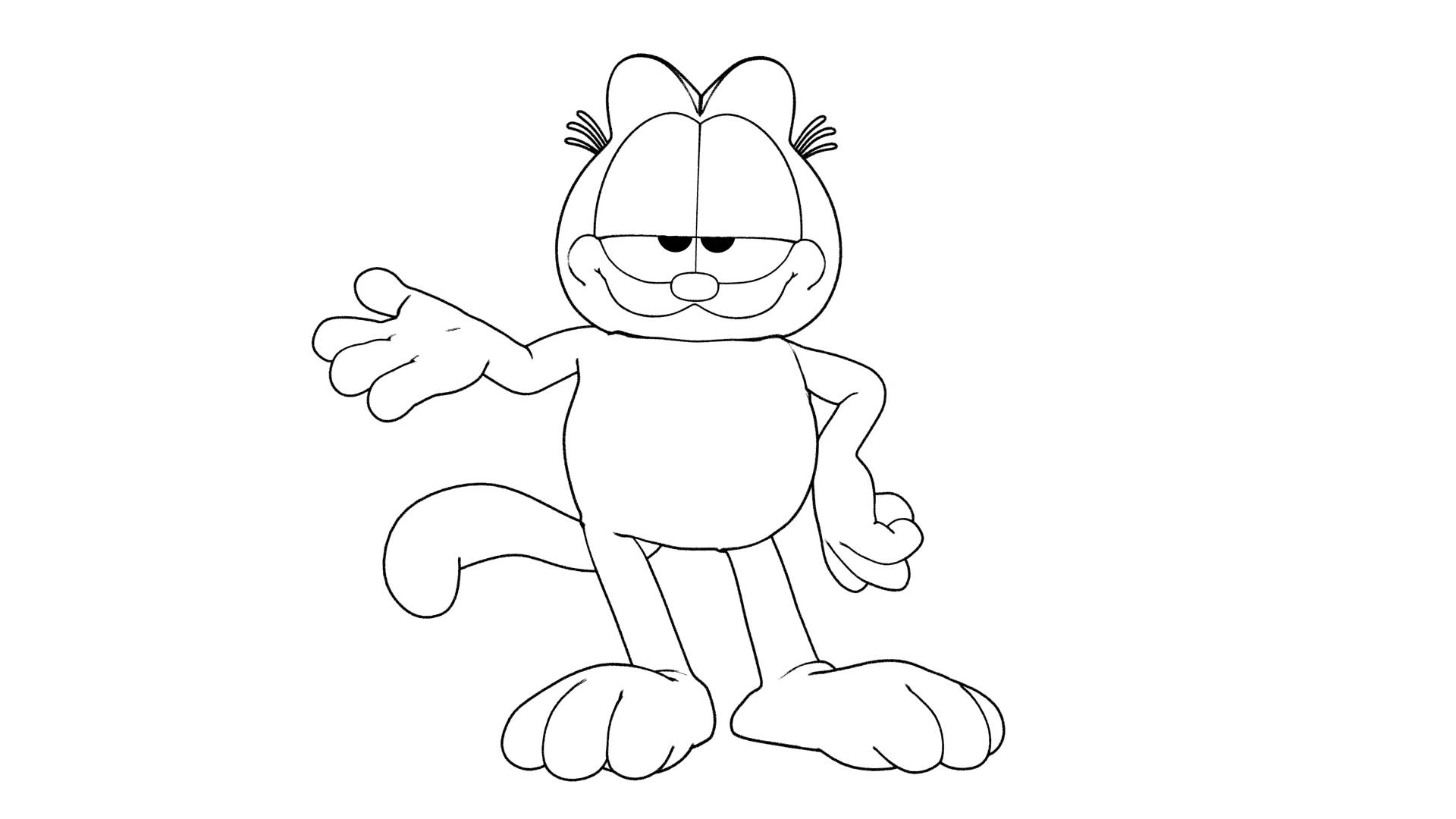 Malvorlage: Garfield (Karikaturen) #26126 - Kostenlose Malvorlagen zum Ausdrucken
