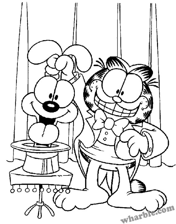 Malvorlage: Garfield (Karikaturen) #26128 - Kostenlose Malvorlagen zum Ausdrucken