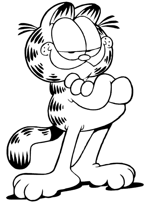 Malvorlage: Garfield (Karikaturen) #26132 - Kostenlose Malvorlagen zum Ausdrucken