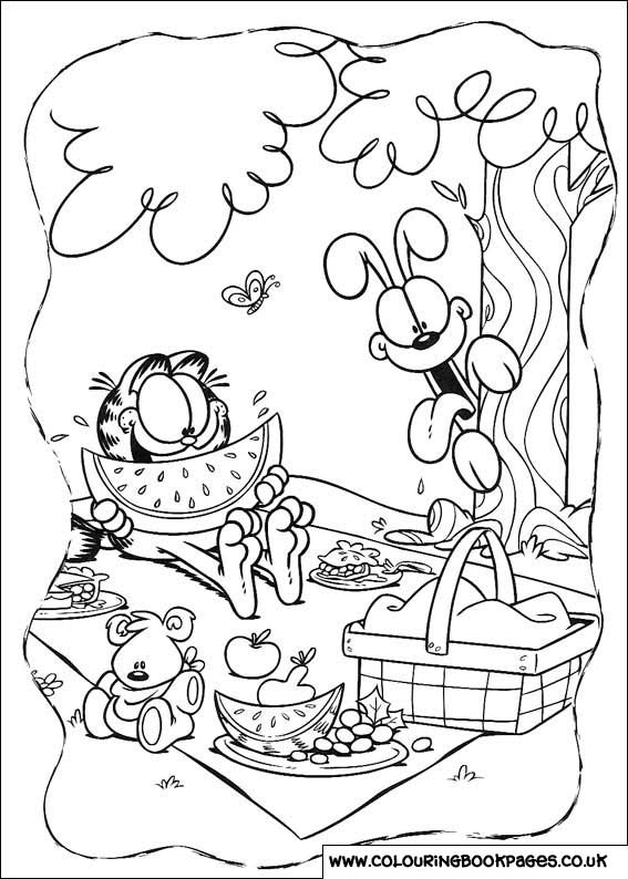 Malvorlage: Garfield (Karikaturen) #26138 - Kostenlose Malvorlagen zum Ausdrucken