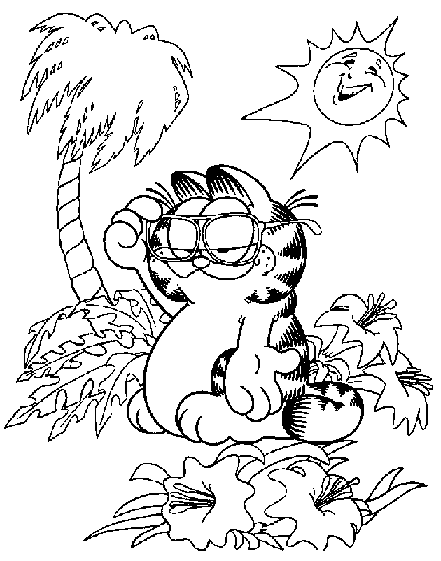 Malvorlage: Garfield (Karikaturen) #26146 - Kostenlose Malvorlagen zum Ausdrucken