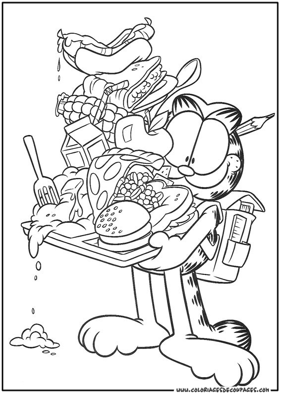Malvorlage: Garfield (Karikaturen) #26149 - Kostenlose Malvorlagen zum Ausdrucken