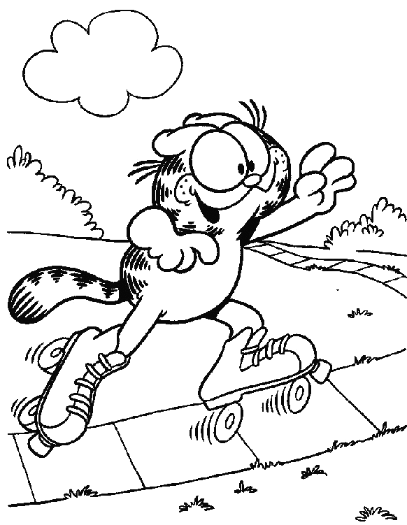 Malvorlage: Garfield (Karikaturen) #26151 - Kostenlose Malvorlagen zum Ausdrucken