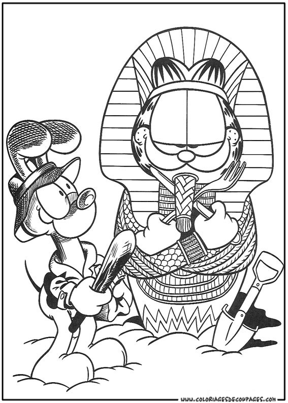 Malvorlage: Garfield (Karikaturen) #26153 - Kostenlose Malvorlagen zum Ausdrucken