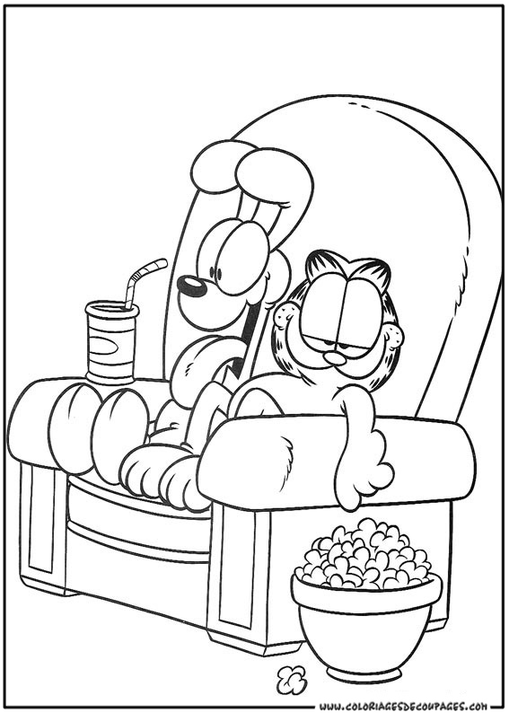 Malvorlage: Garfield (Karikaturen) #26154 - Kostenlose Malvorlagen zum Ausdrucken