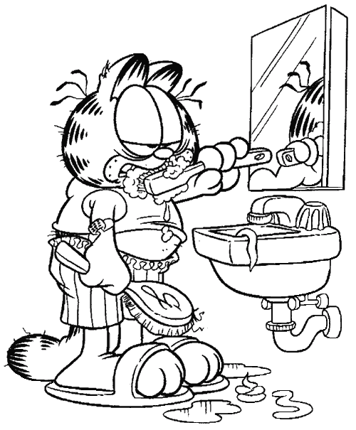 Malvorlage: Garfield (Karikaturen) #26155 - Kostenlose Malvorlagen zum Ausdrucken