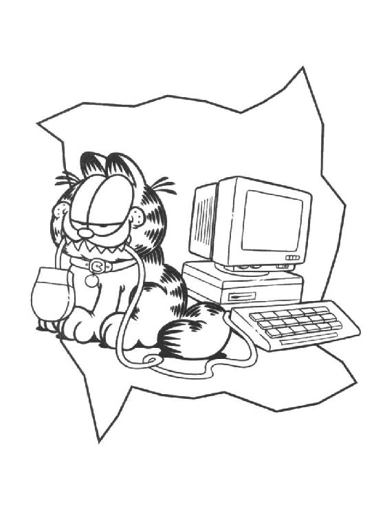 Malvorlage: Garfield (Karikaturen) #26166 - Kostenlose Malvorlagen zum Ausdrucken