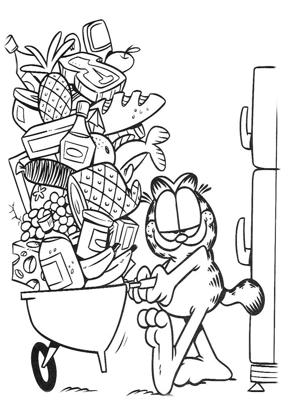Malvorlage: Garfield (Karikaturen) #26167 - Kostenlose Malvorlagen zum Ausdrucken