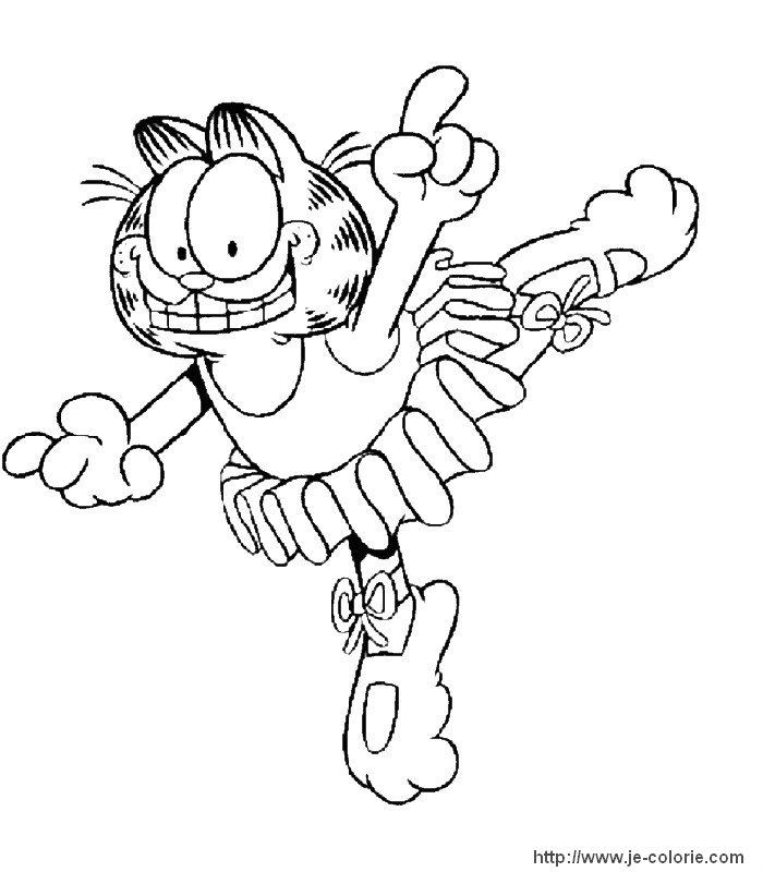 Malvorlage: Garfield (Karikaturen) #26170 - Kostenlose Malvorlagen zum Ausdrucken