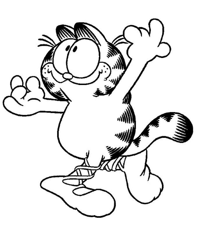 Malvorlage: Garfield (Karikaturen) #26171 - Kostenlose Malvorlagen zum Ausdrucken