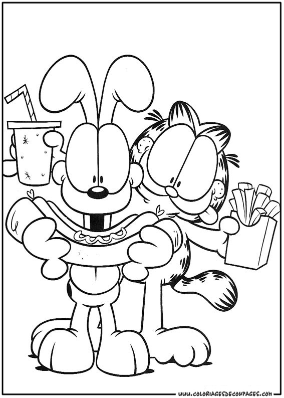Malvorlage: Garfield (Karikaturen) #26173 - Kostenlose Malvorlagen zum Ausdrucken
