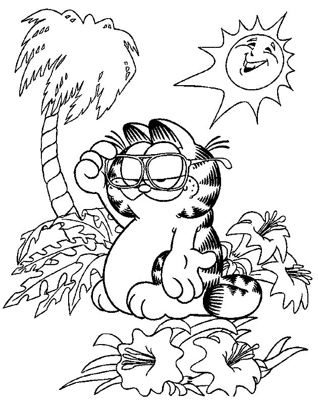Malvorlage: Garfield (Karikaturen) #26175 - Kostenlose Malvorlagen zum Ausdrucken