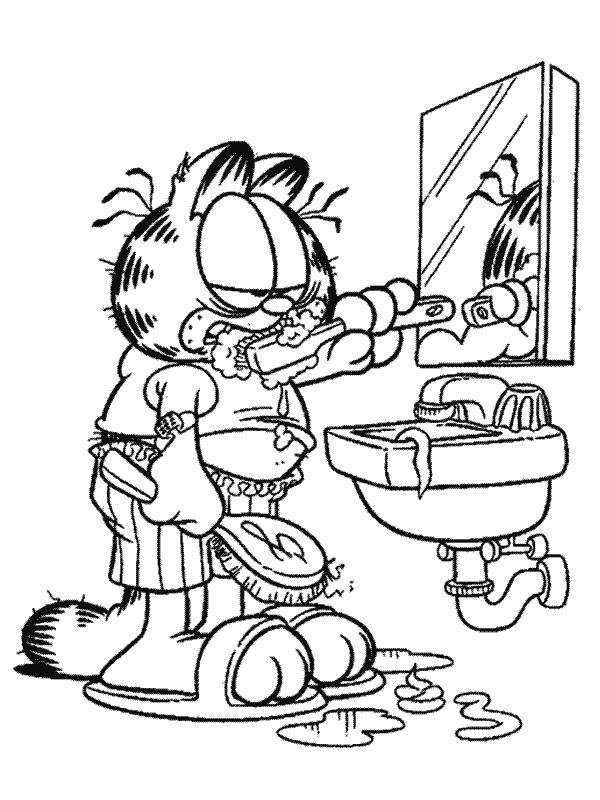 Malvorlage: Garfield (Karikaturen) #26180 - Kostenlose Malvorlagen zum Ausdrucken
