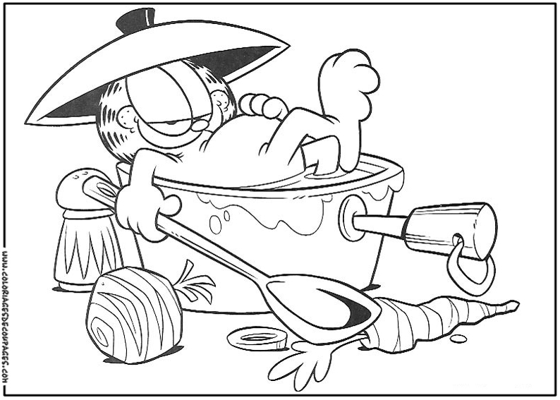Malvorlage: Garfield (Karikaturen) #26190 - Kostenlose Malvorlagen zum Ausdrucken