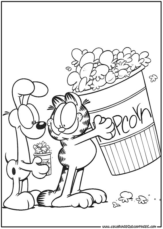 Malvorlage: Garfield (Karikaturen) #26196 - Kostenlose Malvorlagen zum Ausdrucken