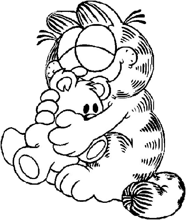 Malvorlage: Garfield (Karikaturen) #26197 - Kostenlose Malvorlagen zum Ausdrucken