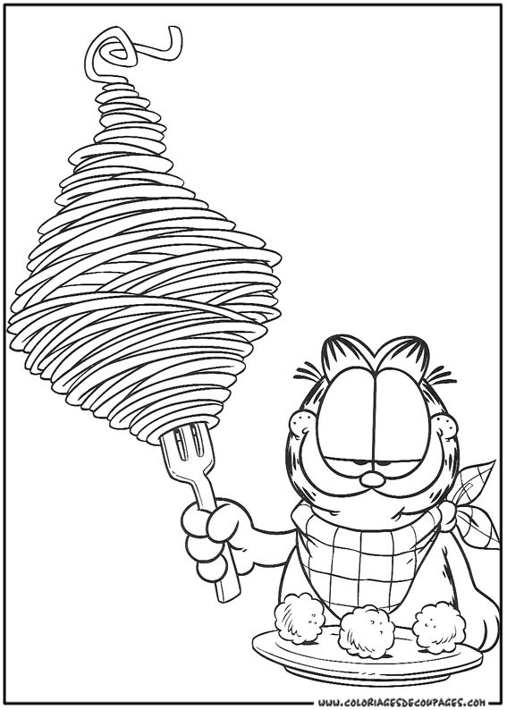 Malvorlage: Garfield (Karikaturen) #26202 - Kostenlose Malvorlagen zum Ausdrucken