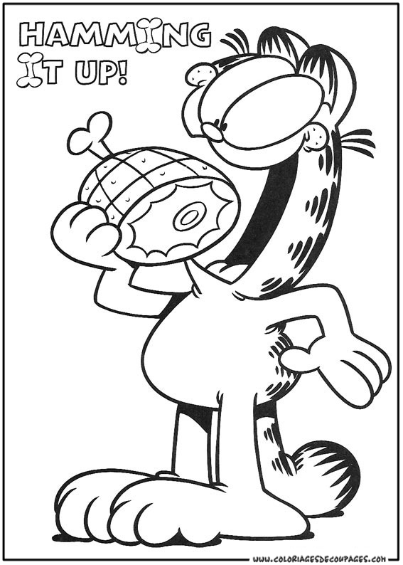 Malvorlage: Garfield (Karikaturen) #26204 - Kostenlose Malvorlagen zum Ausdrucken