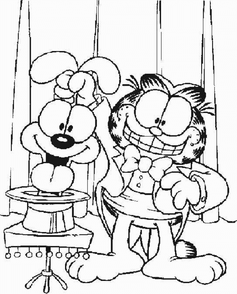 Malvorlage: Garfield (Karikaturen) #26211 - Kostenlose Malvorlagen zum Ausdrucken