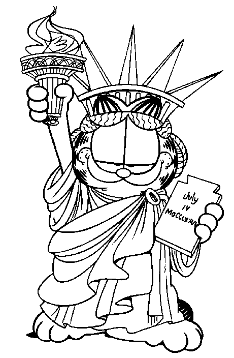 Malvorlage: Garfield (Karikaturen) #26215 - Kostenlose Malvorlagen zum Ausdrucken